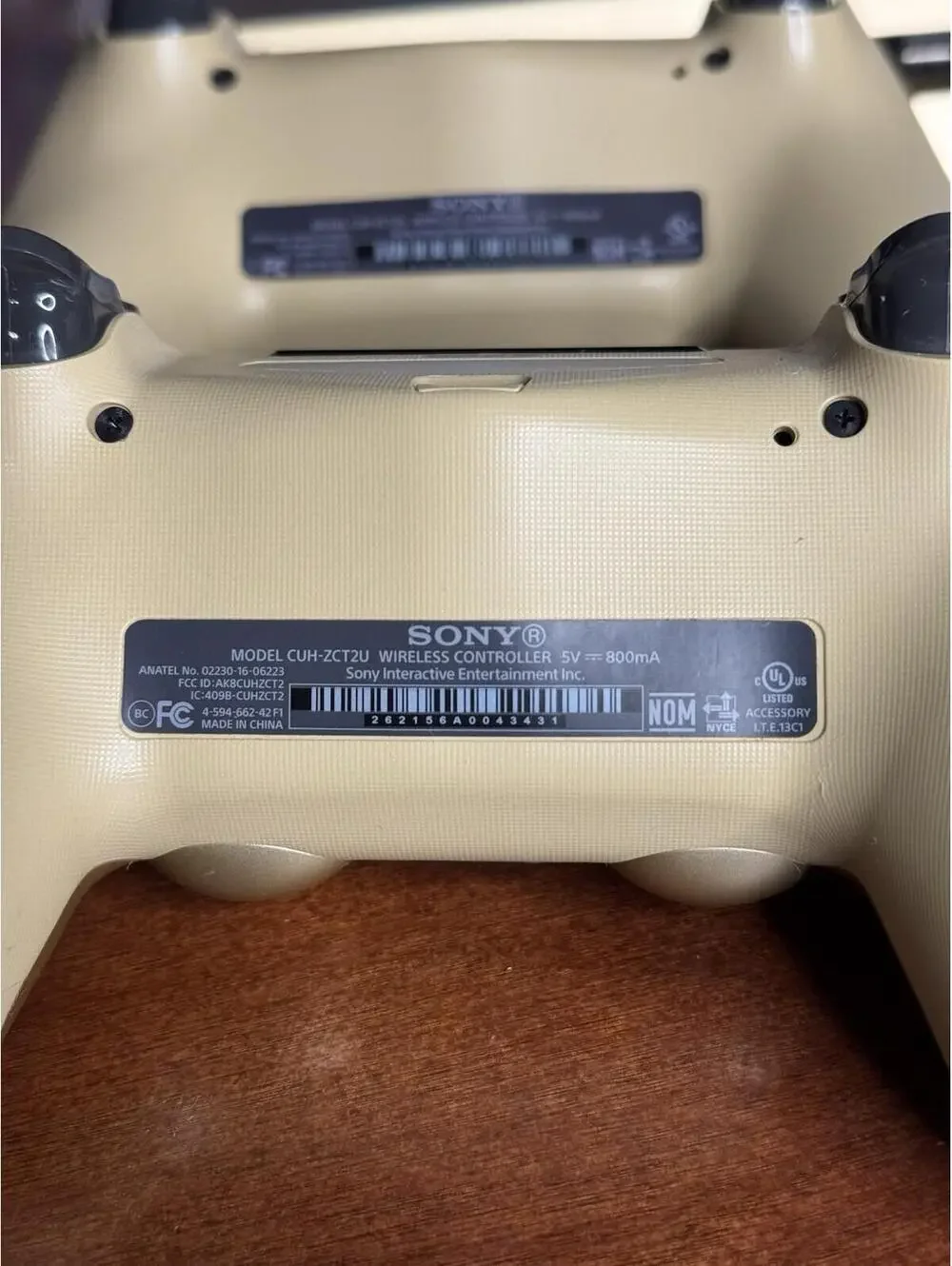Sony PlayStation 4 PS4 Slim 1TB Gold Console CUH-2015B w/ 2 Gold Controllers